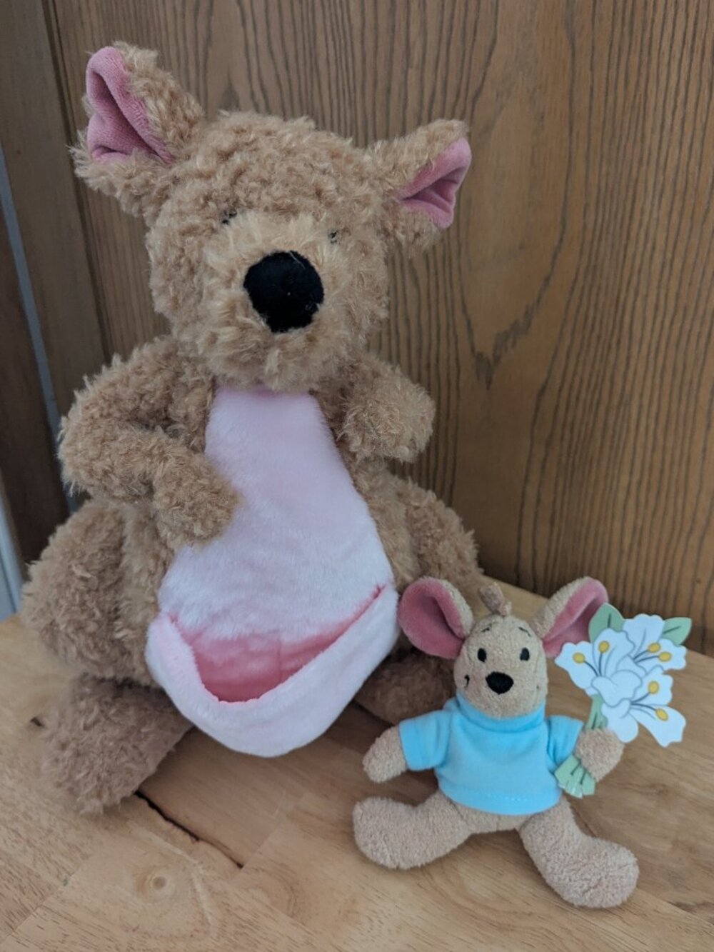 Winnie the Pooh and the Honey Tree 55th Anniversary Kanga & Roo Plush-Disney 13"